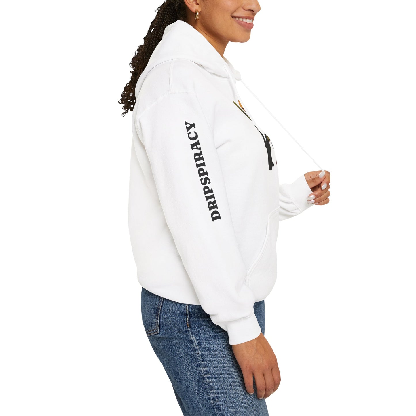 Dripspiracy Unisex Hooded Sweatshirt - Fun Alien & Politician Design