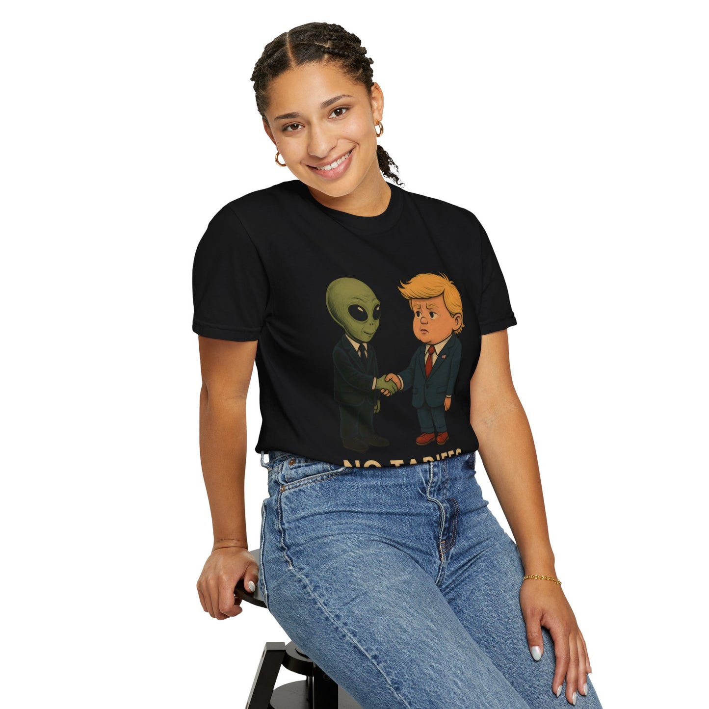 No Tariffs on Mars - Alien & Trump Deal T shirt