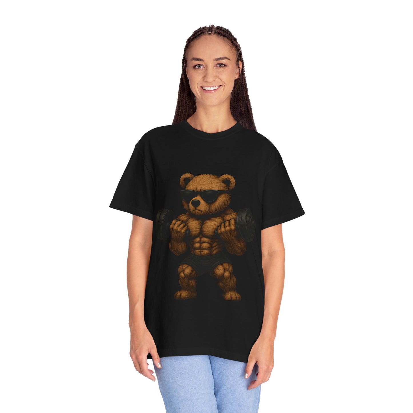 "No Days Off" – Jacked Gym Bear T-Shirt
