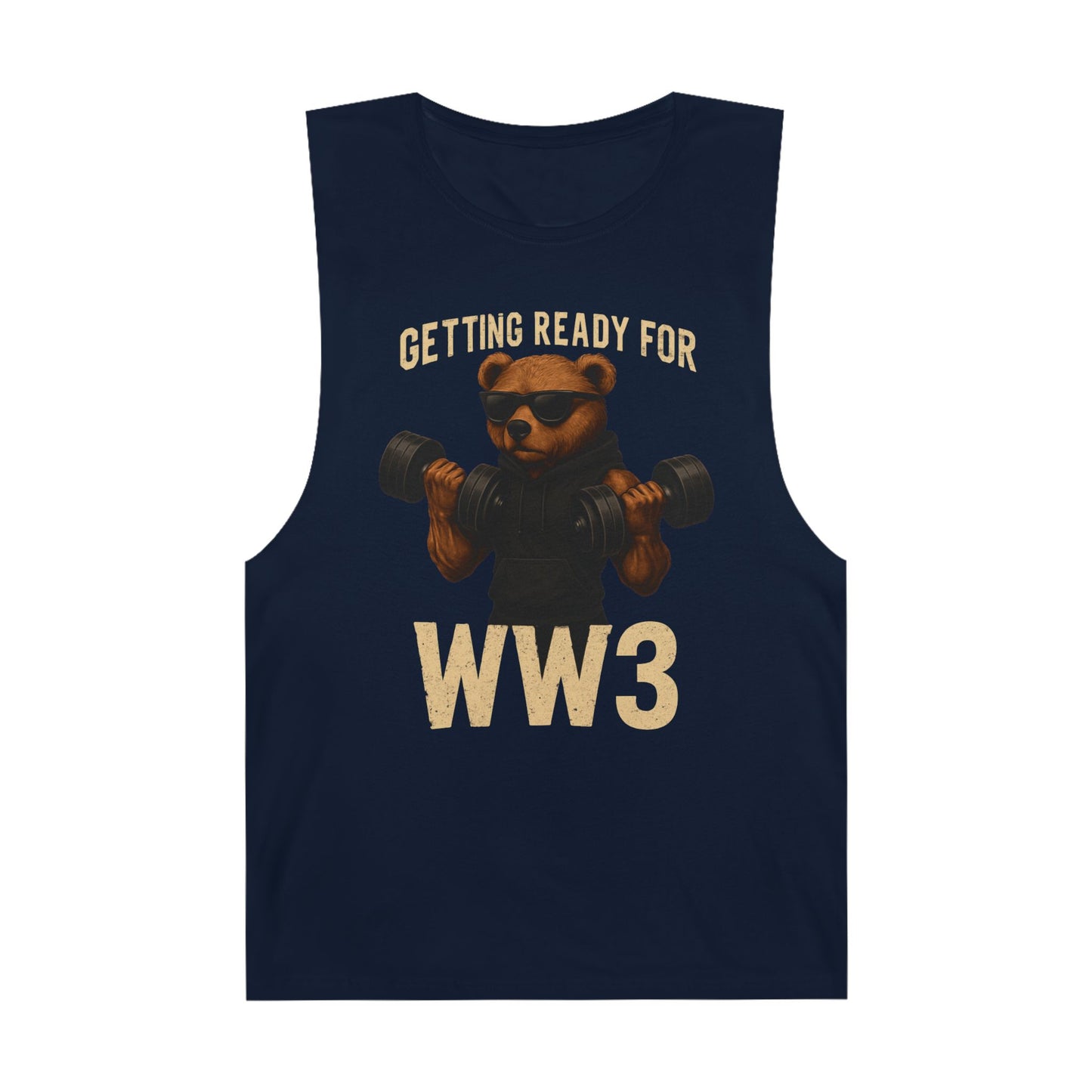 Funny Workout Tank Top - "Getting Ready for WW3"