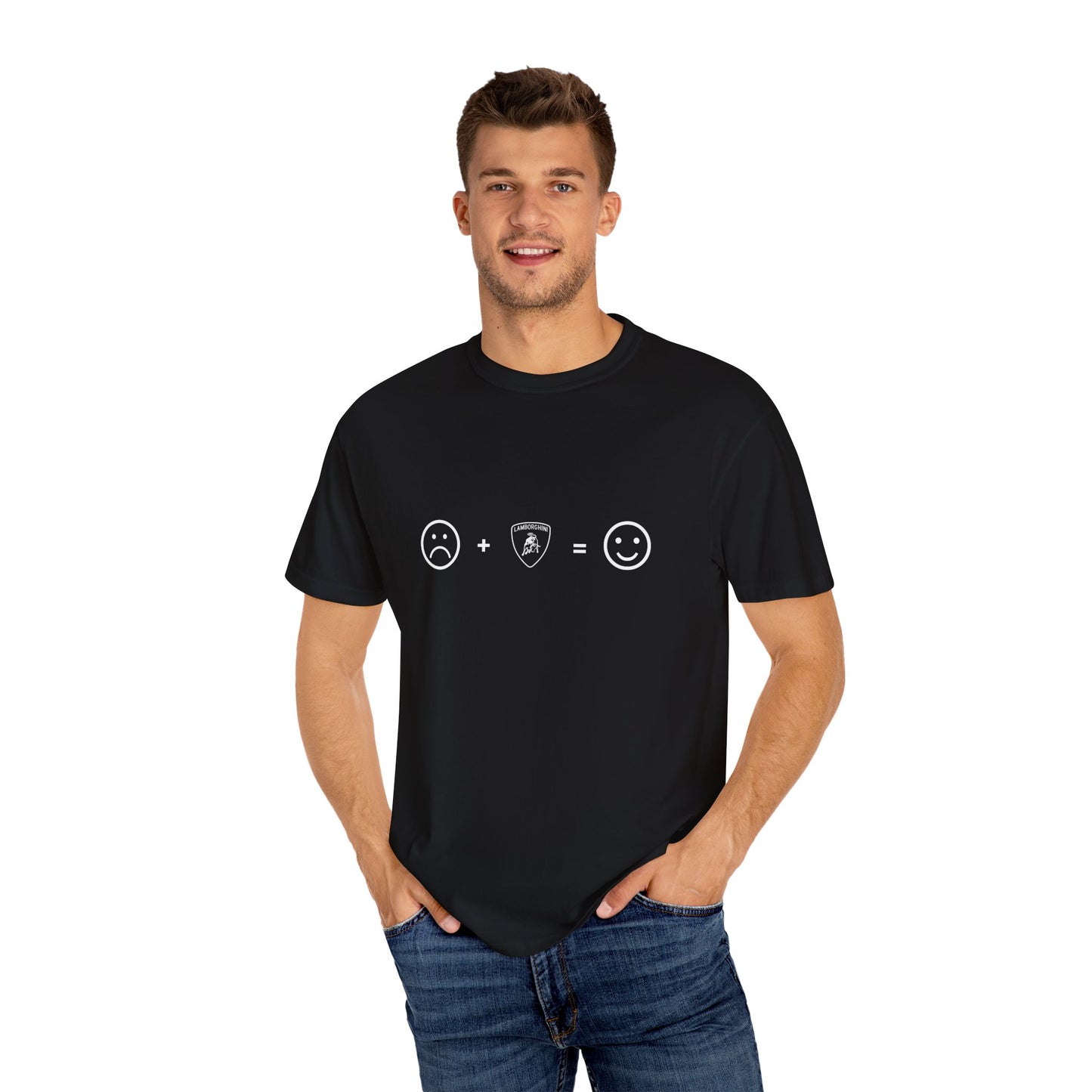 sad+Lamborghini=Happy Casual Tee