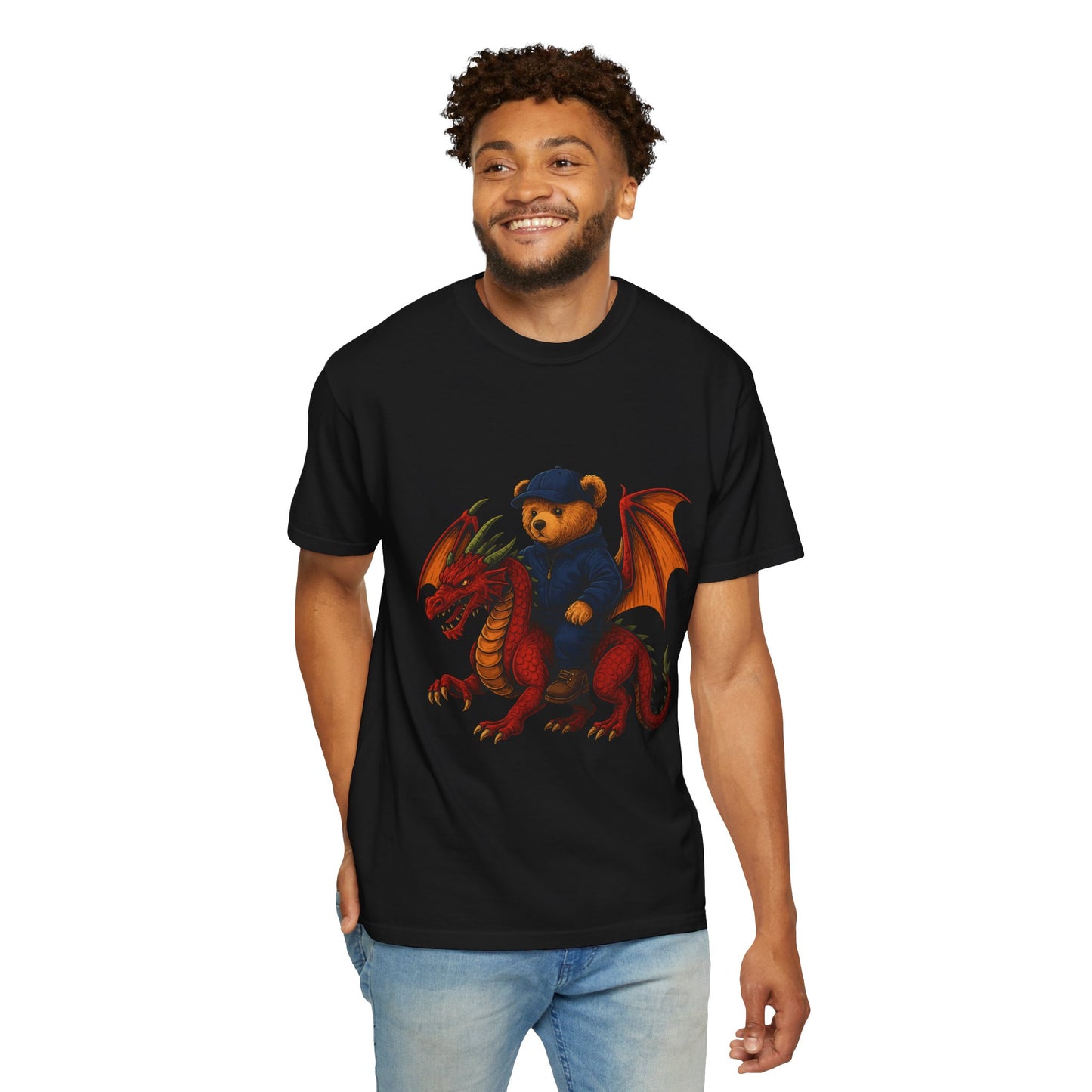Dragon Believer – Bear Riding Fire Dragon T-shirt