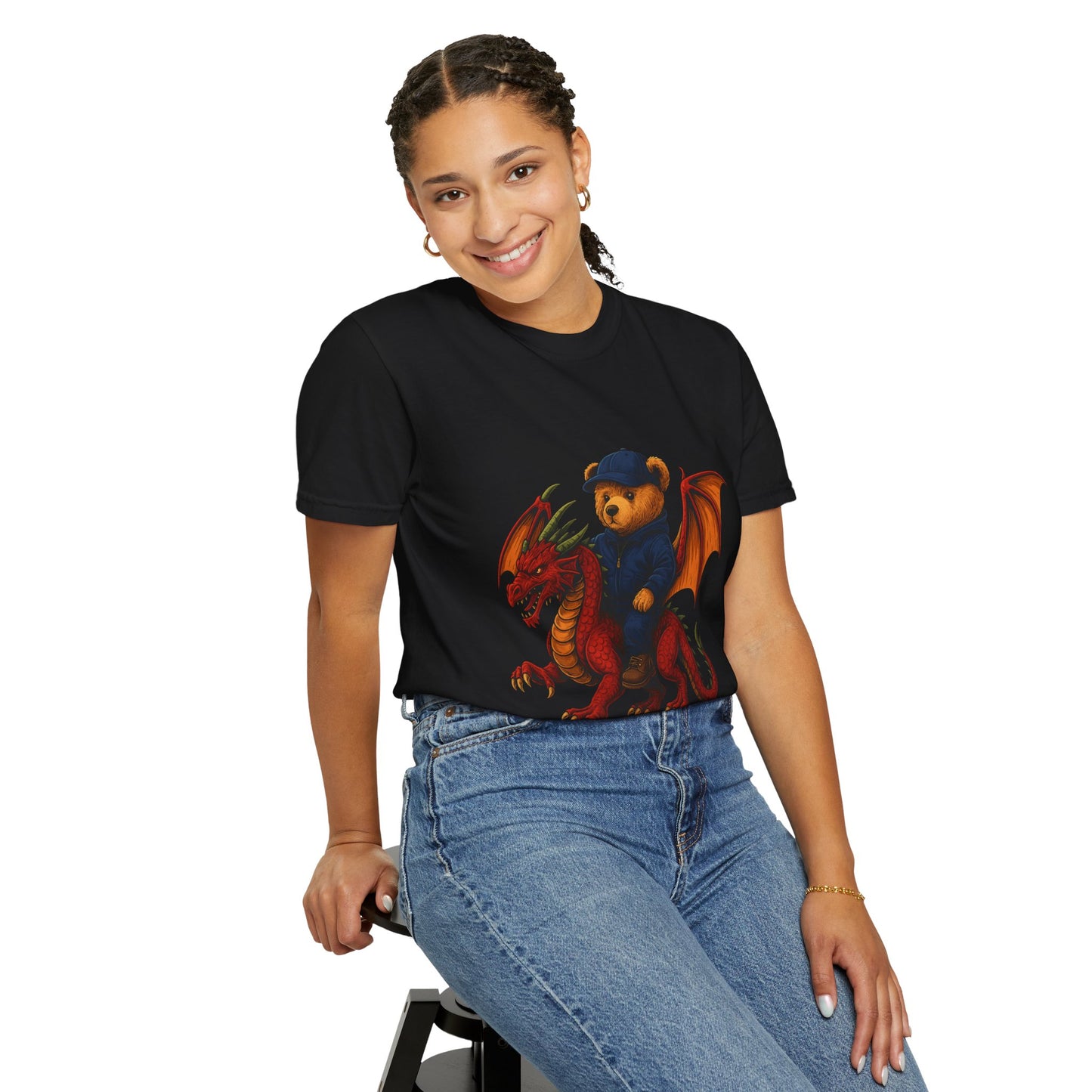 Dragon Believer – Bear Riding Fire Dragon T-shirt