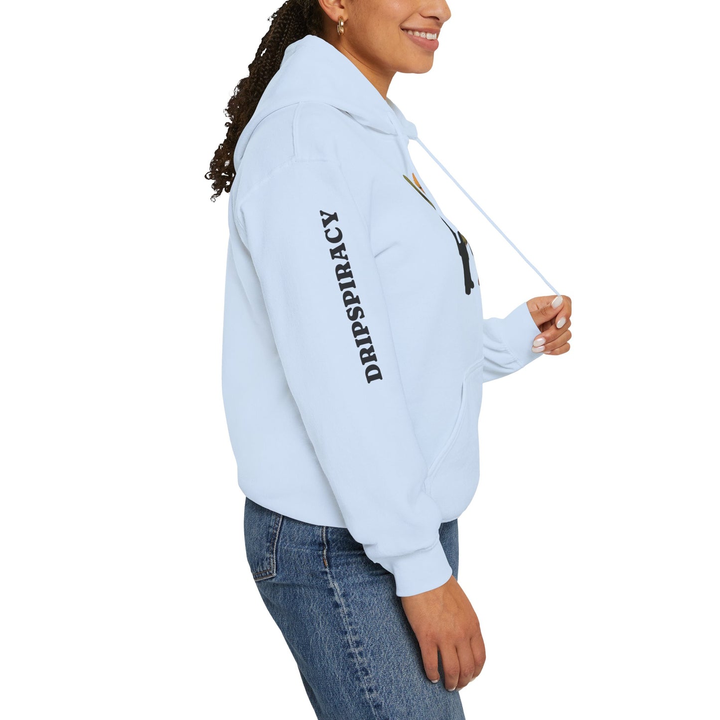 Dripspiracy Unisex Hooded Sweatshirt - Fun Alien & Politician Design