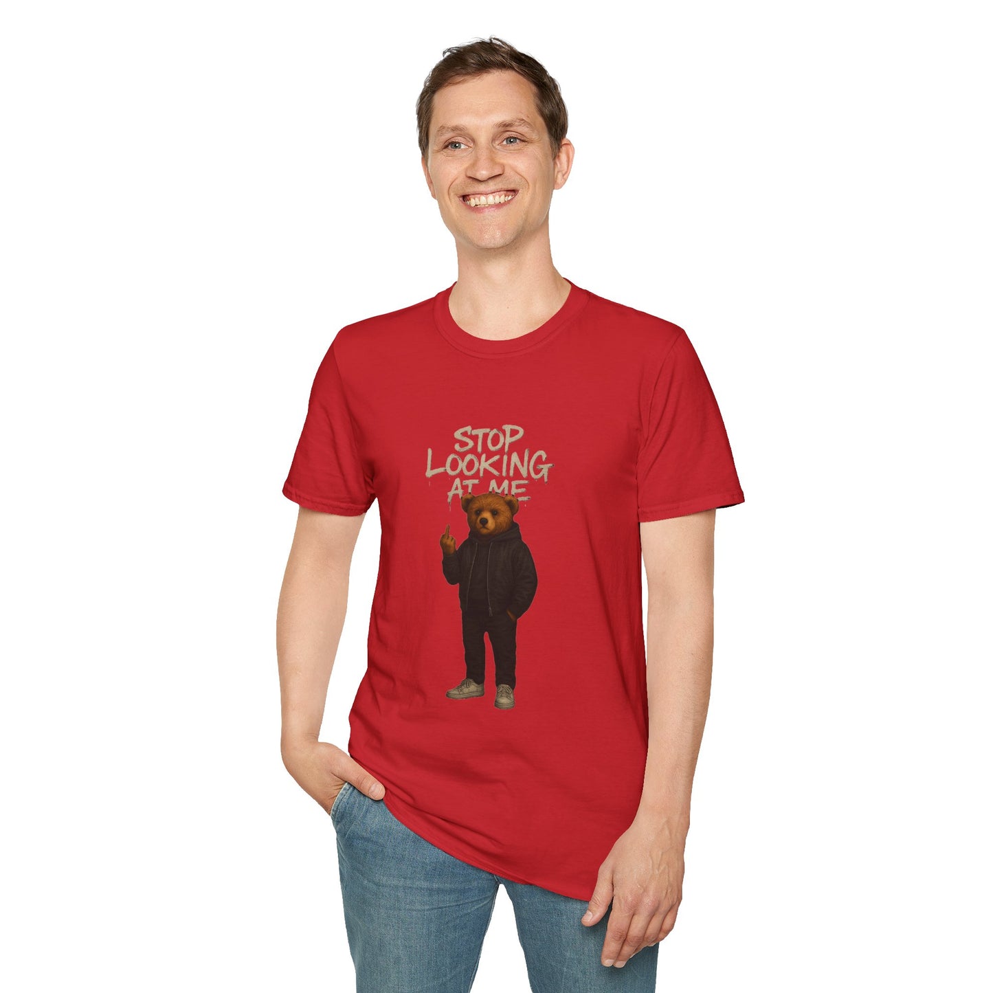 Stop Looking At Me |Unisex Softstyle T-Shirt