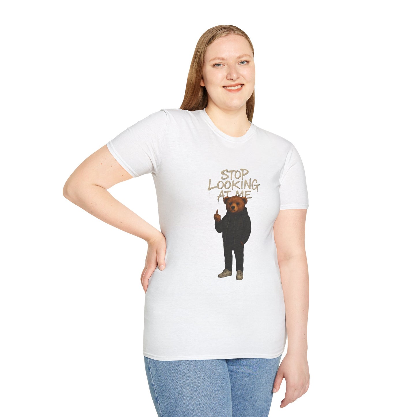 Stop Looking At Me |Unisex Softstyle T-Shirt