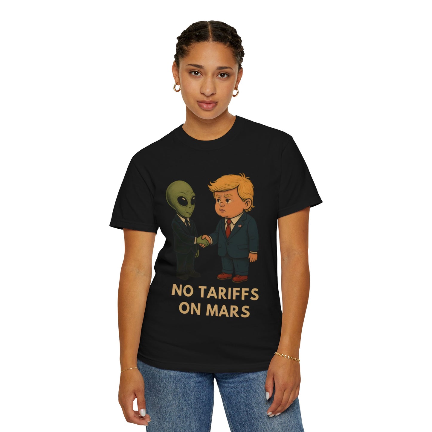No Tariffs on Mars - Alien & Trump Deal T shirt