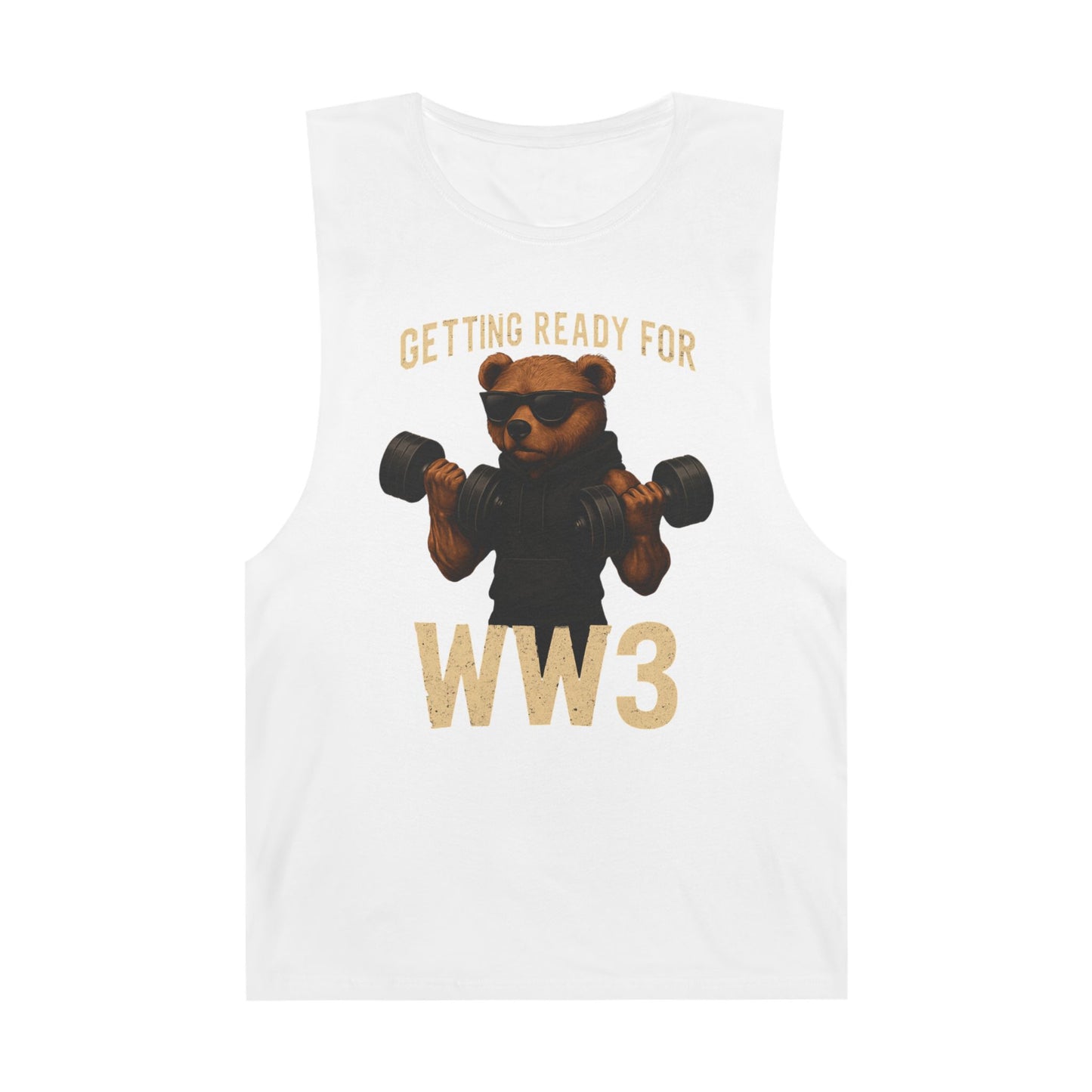 Funny Workout Tank Top - "Getting Ready for WW3"