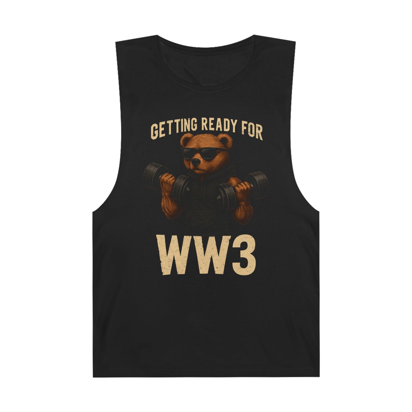 Funny Workout Tank Top - "Getting Ready for WW3"