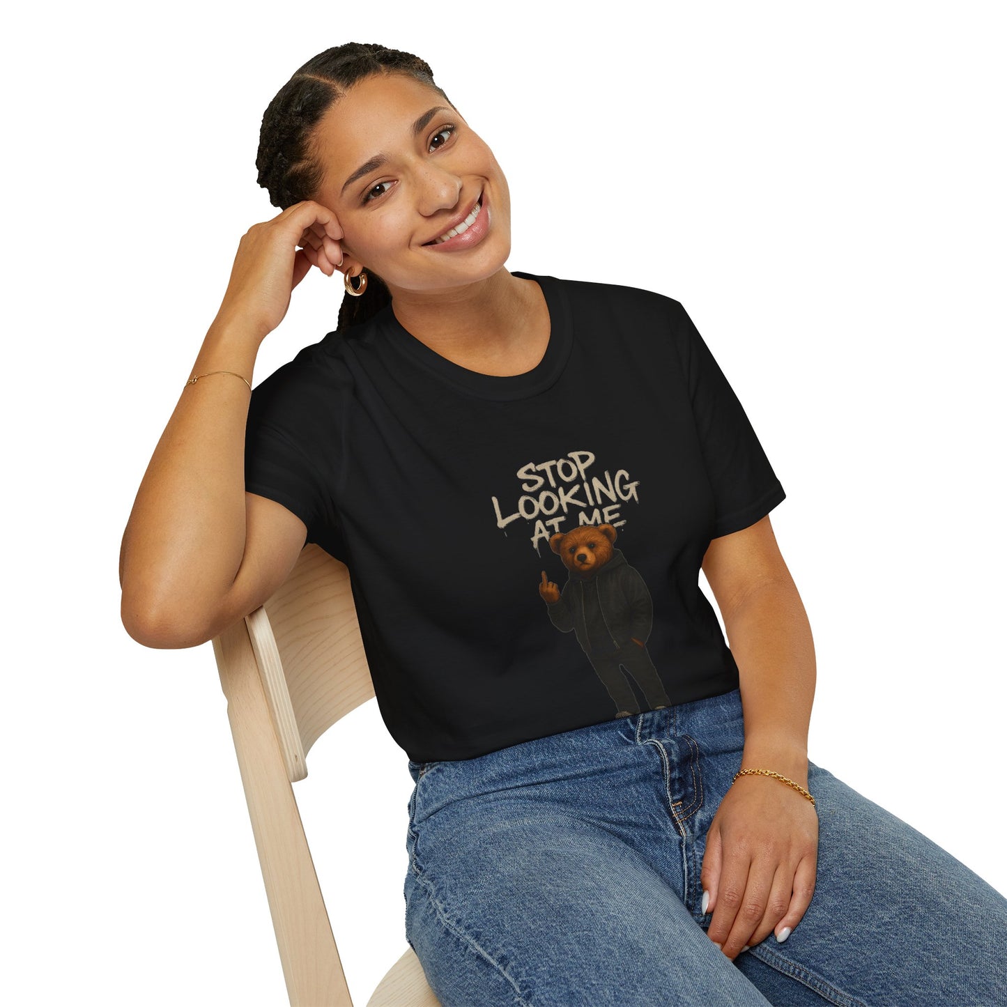 Stop Looking At Me |Unisex Softstyle T-Shirt