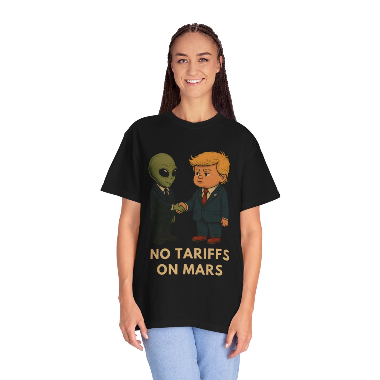 No Tariffs on Mars - Alien & Trump Deal T shirt