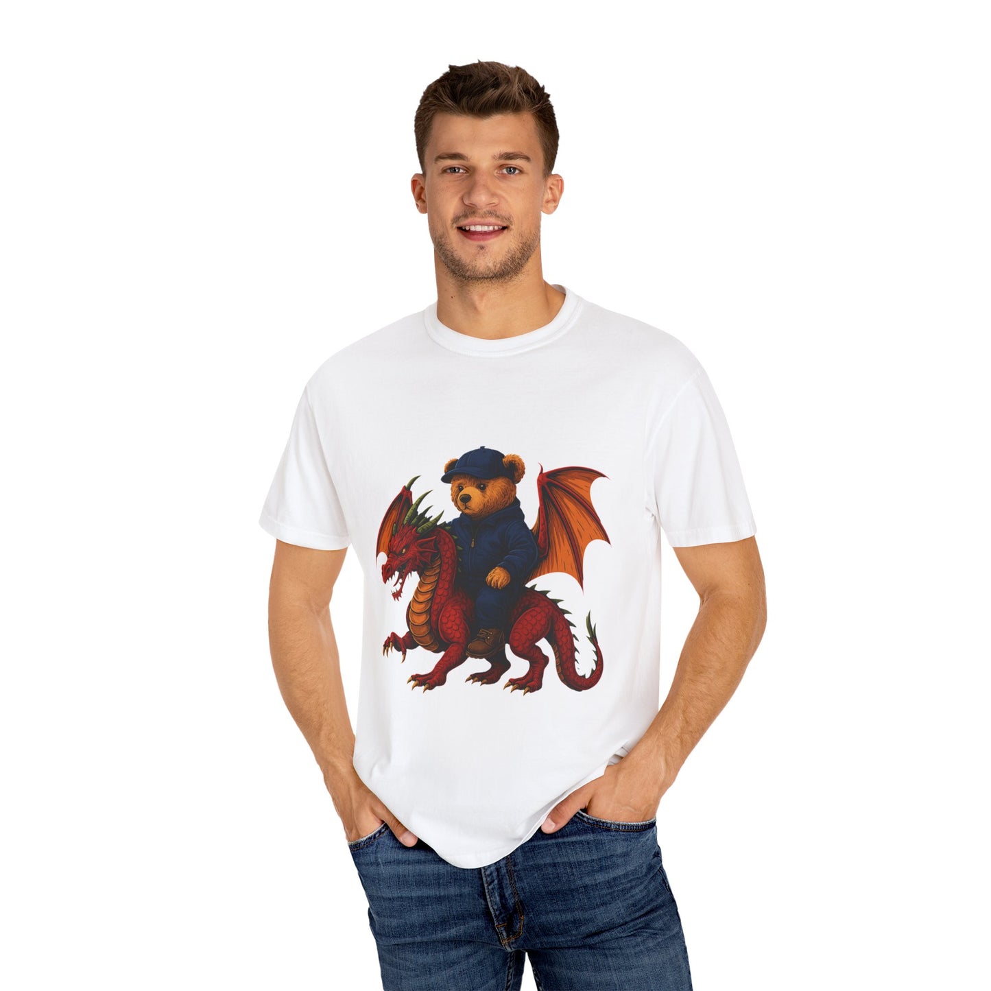 Dragon Believer – Bear Riding Fire Dragon T-shirt