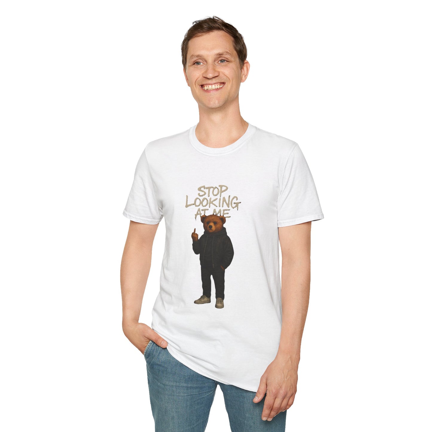 Stop Looking At Me |Unisex Softstyle T-Shirt
