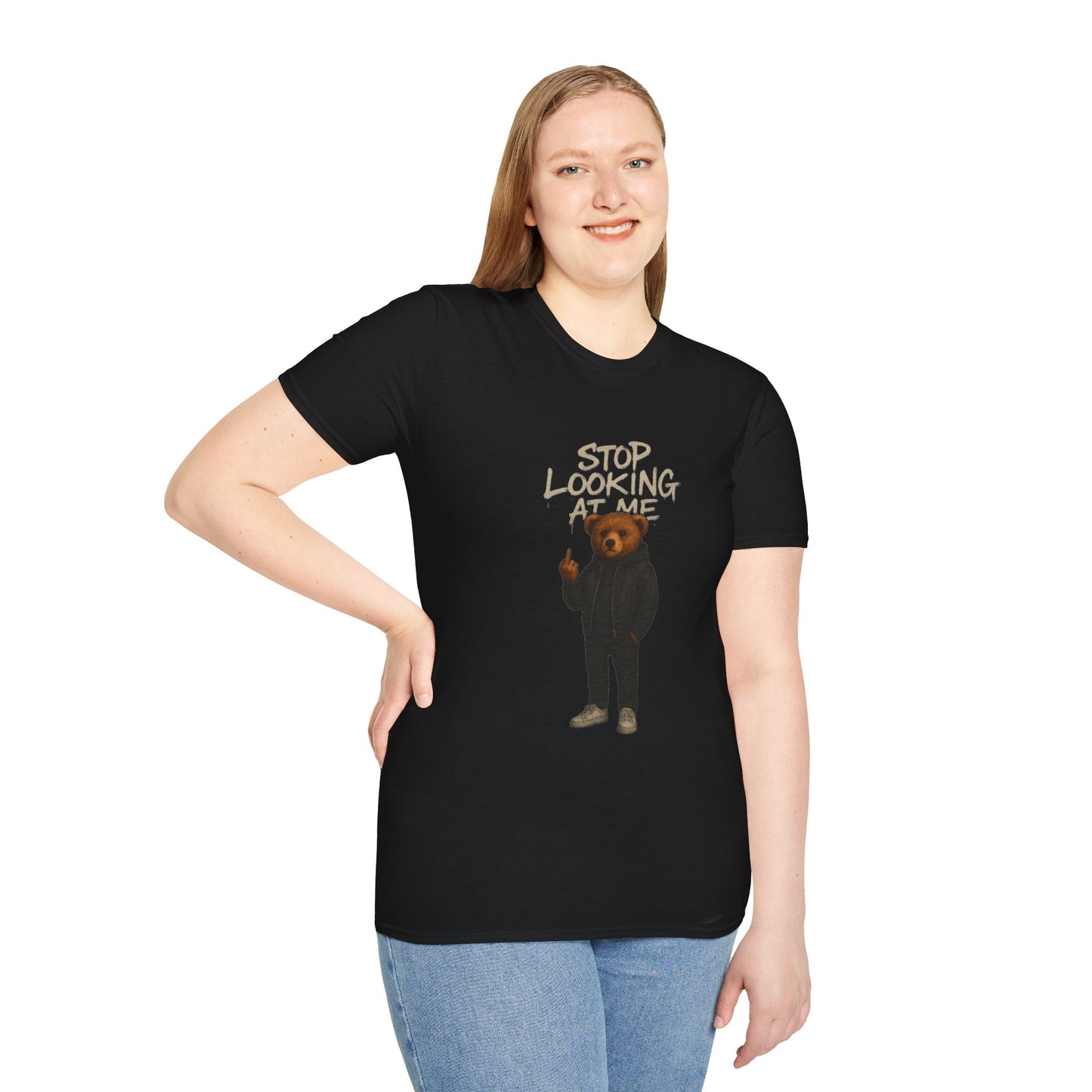 Stop Looking At Me |Unisex Softstyle T-Shirt