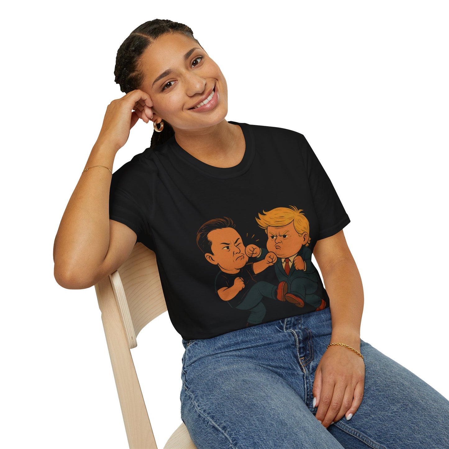 ELON vs TRUMP Unisex Softstyle T-Shirt