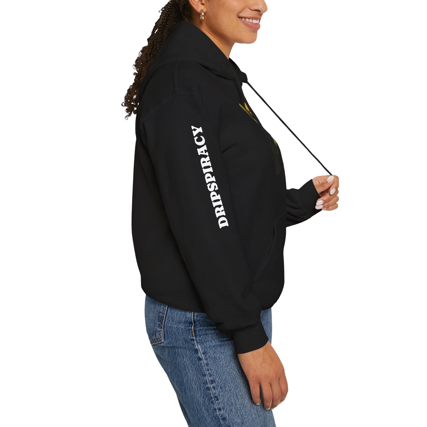 Dripspiracy Unisex Hooded Sweatshirt - Fun Alien & Politician Design