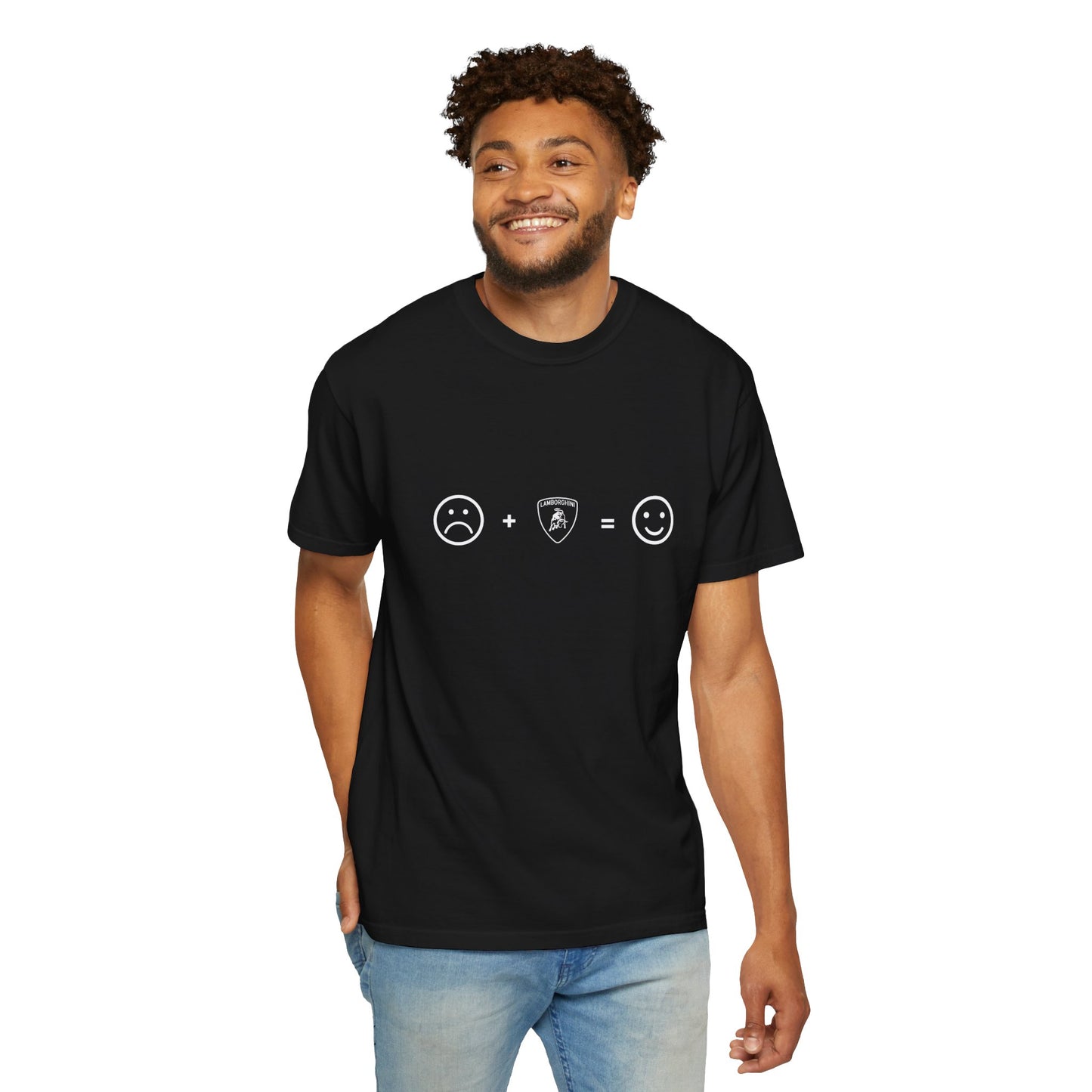 sad+Lamborghini=Happy Casual Tee