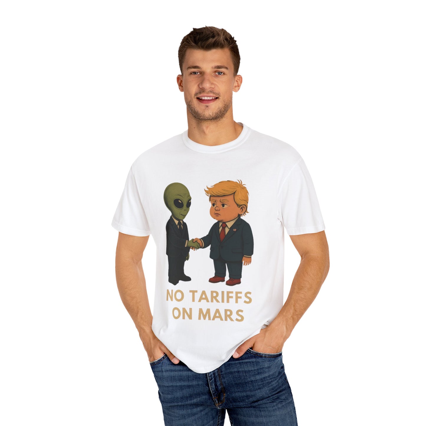 No Tariffs on Mars - Alien & Trump Deal T shirt
