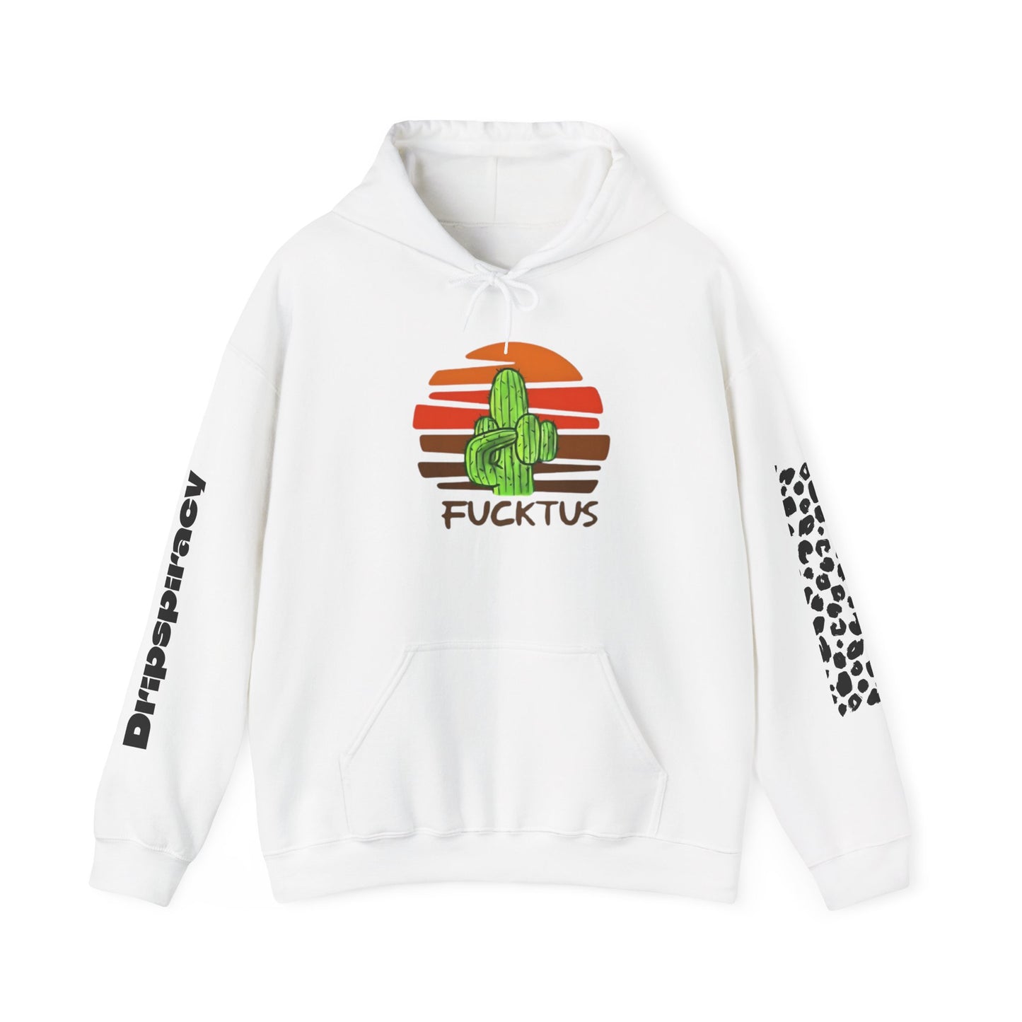 Cactus "Fucktus"& Leopard Sleeve Pullover