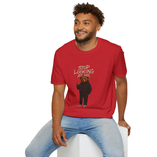 Stop Looking At Me |Unisex Softstyle T-Shirt