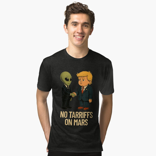 No Tariffs on Mars - Alien & Trump Deal T shirt