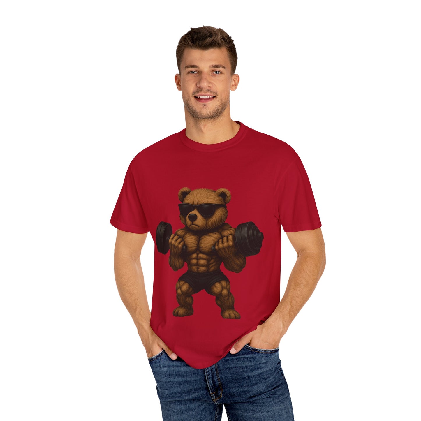"No Days Off" – Jacked Gym Bear T-Shirt