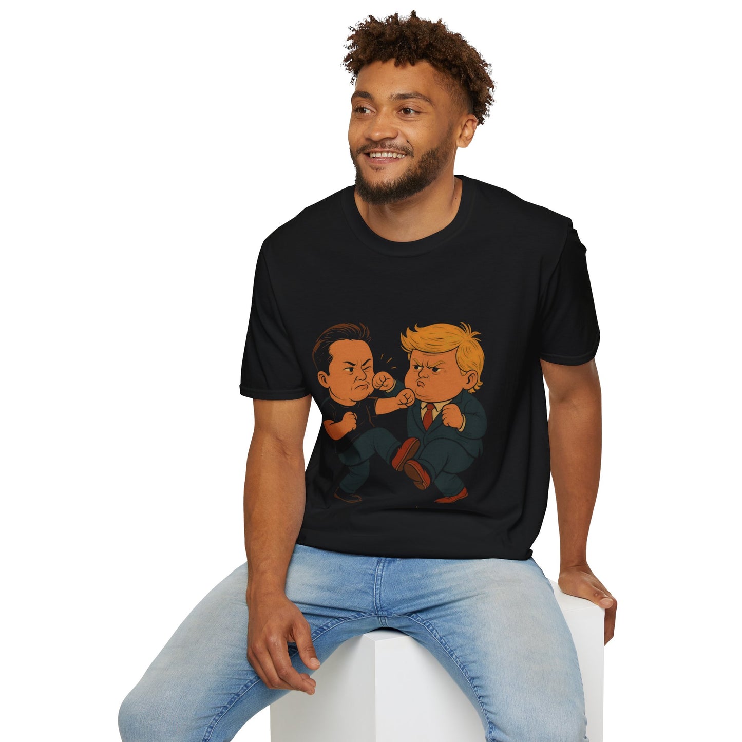 ELON vs TRUMP Unisex Softstyle T-Shirt