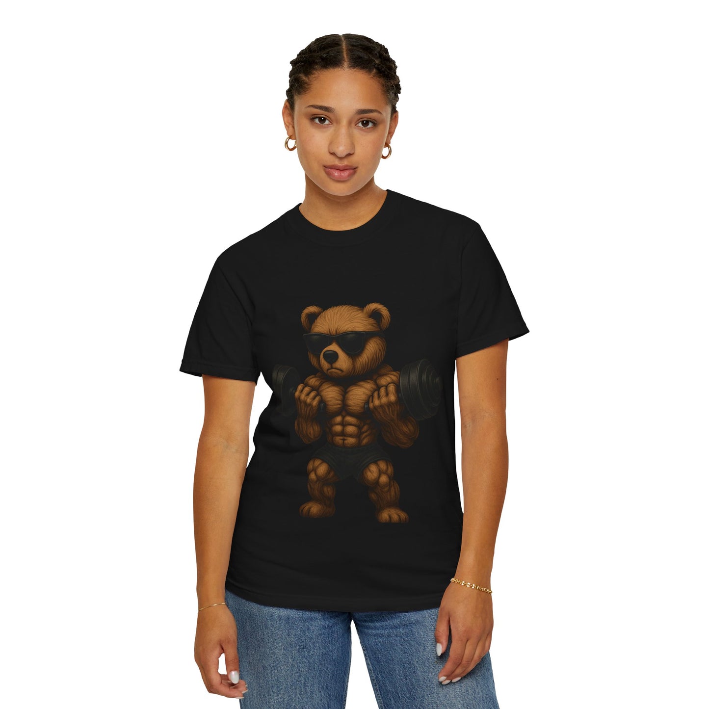 "No Days Off" – Jacked Gym Bear T-Shirt